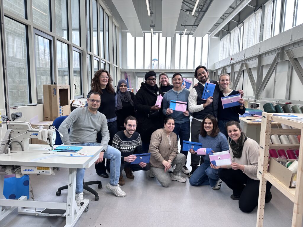 Atelier Upcycling solidaire RSE - photo de groupe